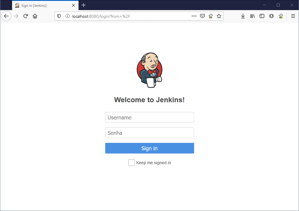 Jenkins Login Page