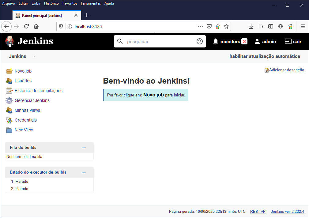 Jenkins Login Page